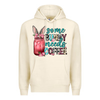 Tofu Some Bunny needs coffee Premium Hoodie - Neo Western