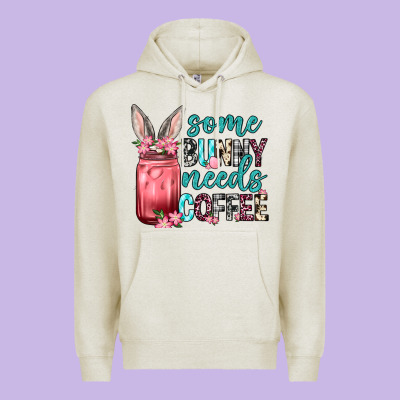 Some Bunny Needs Coffee Premium Hoodie Designed By Neo Western