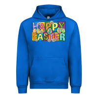 Cobalt happy easter with eggs Urban Hoodie - Neo Western