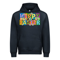 Navy happy easter with eggs Urban Hoodie - Neo Western