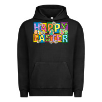 Pigment Black happy easter with eggs Urban Hoodie - Neo Western