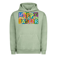 Pigment Oil Green happy easter with eggs Urban Hoodie - Neo Western