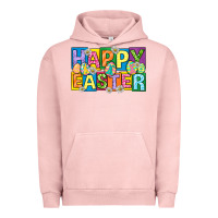 Pigment Salmon happy easter with eggs Urban Hoodie - Neo Western