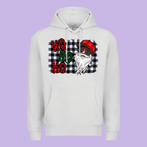 Ho Ho Ho Premium Hoodie Designed By Cowhidedigitalart