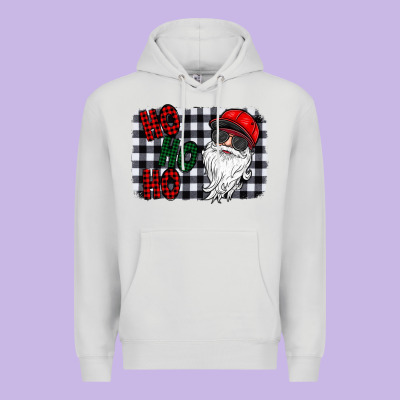 Ho Ho Ho Premium Hoodie Designed By Cowhidedigitalart