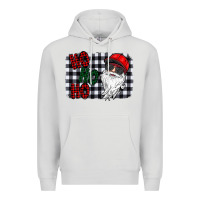 Dove Grey ho ho ho Premium Hoodie - CowhideDigitalArt