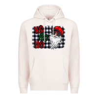 Pale Pink ho ho ho Premium Hoodie - CowhideDigitalArt
