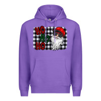 Purple ho ho ho Premium Hoodie - CowhideDigitalArt