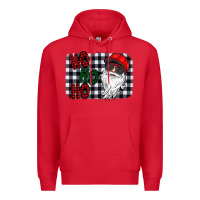 Red ho ho ho Premium Hoodie - CowhideDigitalArt