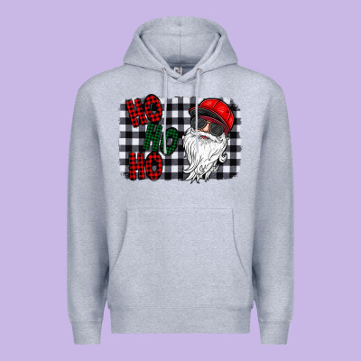 Ho Ho Ho Premium Hoodie Designed By Cowhidedigitalart