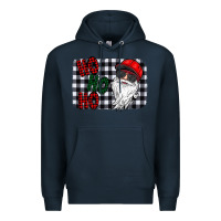 Navy ho ho ho Premium Hoodie - CowhideDigitalArt