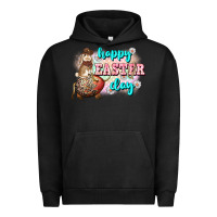Pigment Black Happy Easter Day rodeo Easter Day Urban Hoodie - CowGirlArtShop