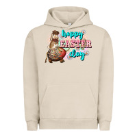 Pigment French Oak Happy Easter Day rodeo Easter Day Urban Hoodie - CowGirlArtShop