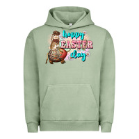 Pigment Oil Green Happy Easter Day rodeo Easter Day Urban Hoodie - CowGirlArtShop