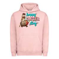 Pigment Salmon Happy Easter Day rodeo Easter Day Urban Hoodie - CowGirlArtShop
