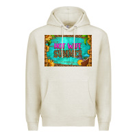 Oatmeal Heather hot wife summer skinny metal can holder Premium Hoodie - HRA Design Shop