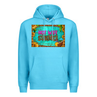Ocean Blue hot wife summer skinny metal can holder Premium Hoodie - HRA Design Shop