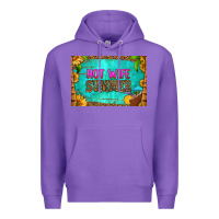 Purple hot wife summer skinny metal can holder Premium Hoodie - HRA Design Shop