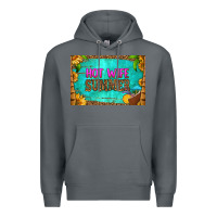 Rock hot wife summer skinny metal can holder Premium Hoodie - HRA Design Shop
