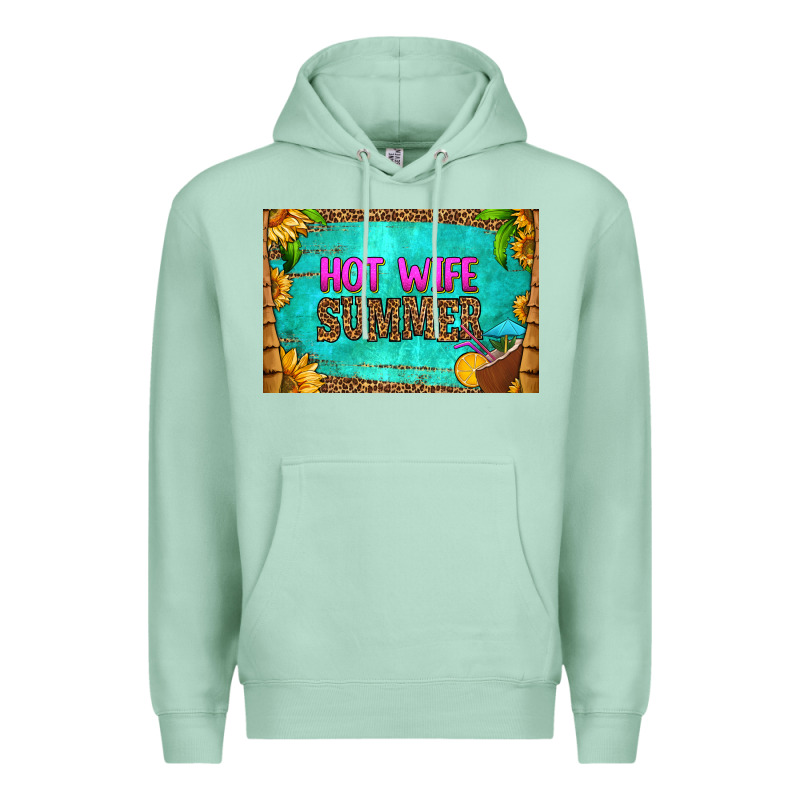 Hot Wife Summer Skinny Metal Can Holder Premium Hoodie by HRA Design Shop | Teevron