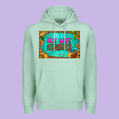 Hot Wife Summer Skinny Metal Can Holder Premium Hoodie Designed By Hra Design Shop