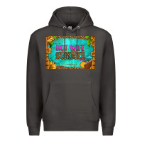 Smoke hot wife summer skinny metal can holder Premium Hoodie - HRA Design Shop