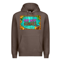 Coffee hot wife summer skinny metal can holder Premium Hoodie - HRA Design Shop
