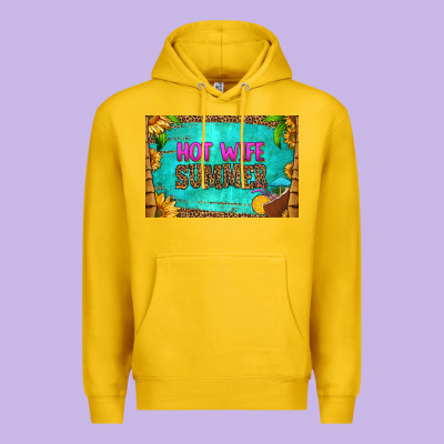 Hot Wife Summer Skinny Metal Can Holder Premium Hoodie Designed By Hra Design Shop