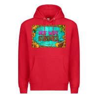 Red hot wife summer skinny metal can holder Premium Hoodie - HRA Design Shop