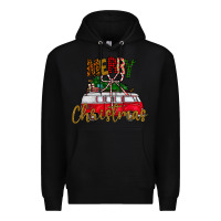 Black merry christmas Premium Hoodie - CowhideDigitalArt