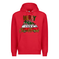 Red merry christmas Premium Hoodie - CowhideDigitalArt