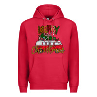 Cardinal merry christmas Premium Hoodie - CowhideDigitalArt
