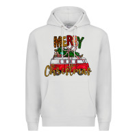 Dove Grey merry christmas Premium Hoodie - CowhideDigitalArt