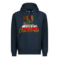 Navy merry christmas Premium Hoodie - CowhideDigitalArt