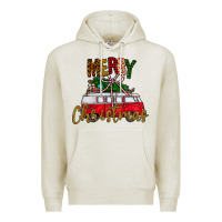 Oatmeal Heather merry christmas Premium Hoodie - CowhideDigitalArt