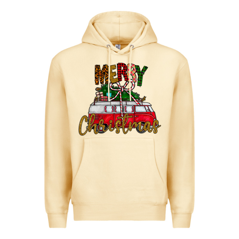 Merry Christmas Premium Hoodie by CowhideDigitalArt | Teevron