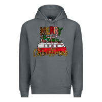 Rock merry christmas Premium Hoodie - CowhideDigitalArt
