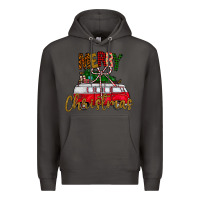 Smoke merry christmas Premium Hoodie - CowhideDigitalArt