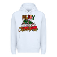 White merry christmas Premium Hoodie - CowhideDigitalArt