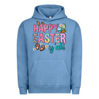 Pigment Pebble Blue Happy Easter y'all Urban Hoodie - Neo Western