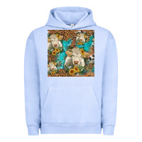 Pigment Grape Ice sunflowers charolais cow seamless pattern Urban Hoodie - HRA Design Shop