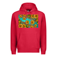 Cardinal western sunflowers skinny metal can holder Premium Hoodie - HRA Design Shop