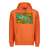 Carrot western sunflowers skinny metal can holder Premium Hoodie - HRA Design Shop