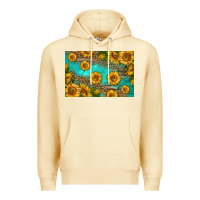 Pina Colada western sunflowers skinny metal can holder Premium Hoodie - HRA Design Shop