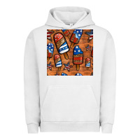 Patriotic Popsicles Seamless Pattern Urban Hoodie | Teevron