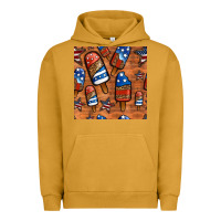Pigment Peanut Butter patriotic popsicles seamless pattern Urban Hoodie - HRA Design Shop