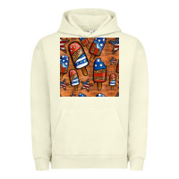 Pigment Pistachio patriotic popsicles seamless pattern Urban Hoodie - HRA Design Shop