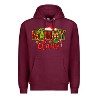 Burgundy christmas mammy claus Premium Hoodie - FaDigitalArtStudio