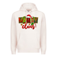 Pale Pink christmas mammy claus Premium Hoodie - FaDigitalArtStudio