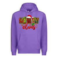 Purple christmas mammy claus Premium Hoodie - FaDigitalArtStudio